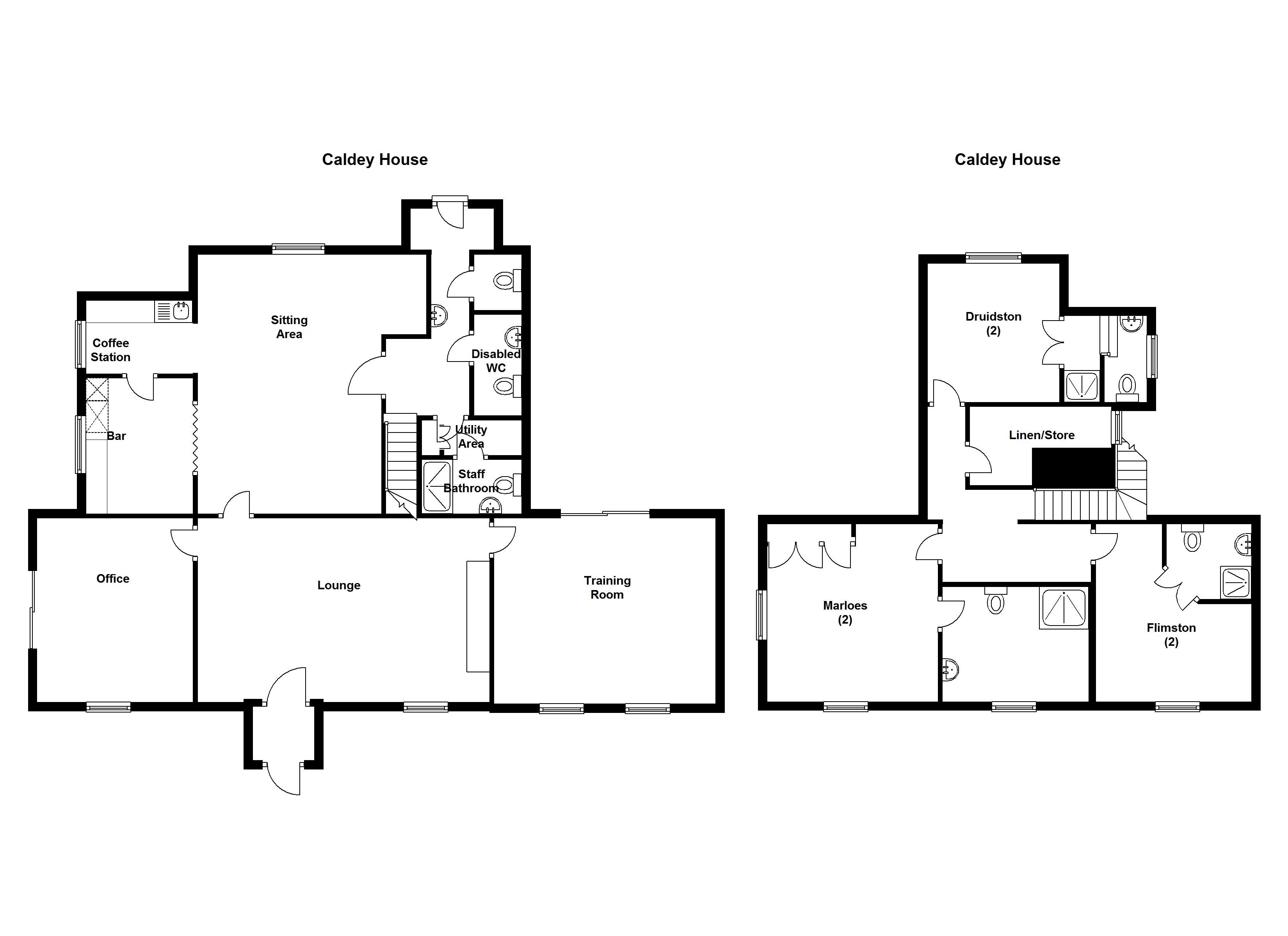 Caldey House floorplan